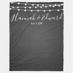 Wedding backdrop photo background chalkboard fleece blanket