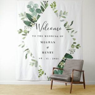 Wedding Backdrop, Photo Frame, Photo Booth Prop Tapestry