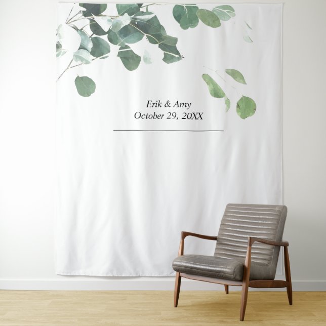 Wedding backdrop, photo prop, photo booth, leaves tapestry (In Situ)