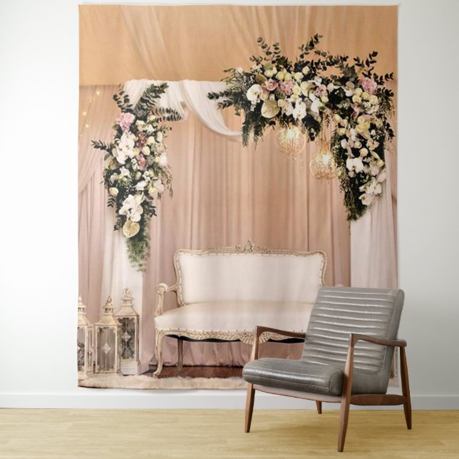 Wedding Backdrop Tapestry (In Situ)