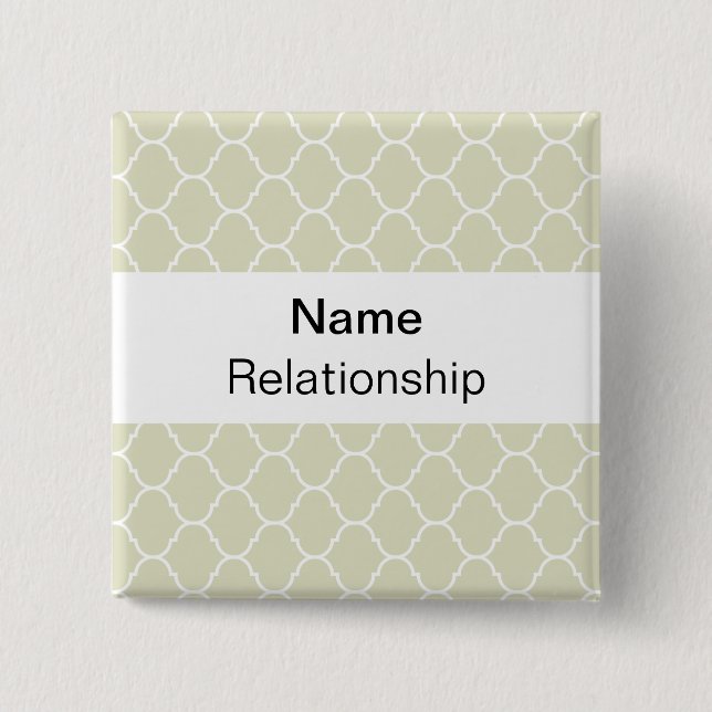 Wedding Badge (sans serif) (Front)