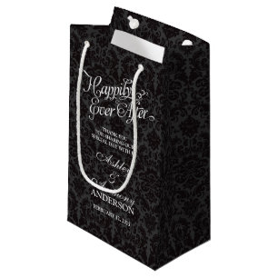 Wedding Bag Happily Ever After Black Damask