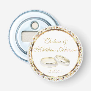 Wedding Bands for the Bride and Groom Bottle Opener