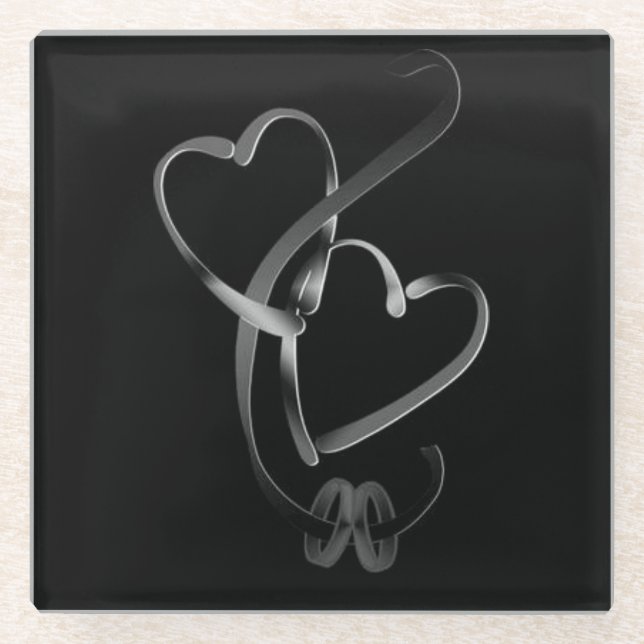 "WEDDING BANDS WITH HEART" COASTER (Front)