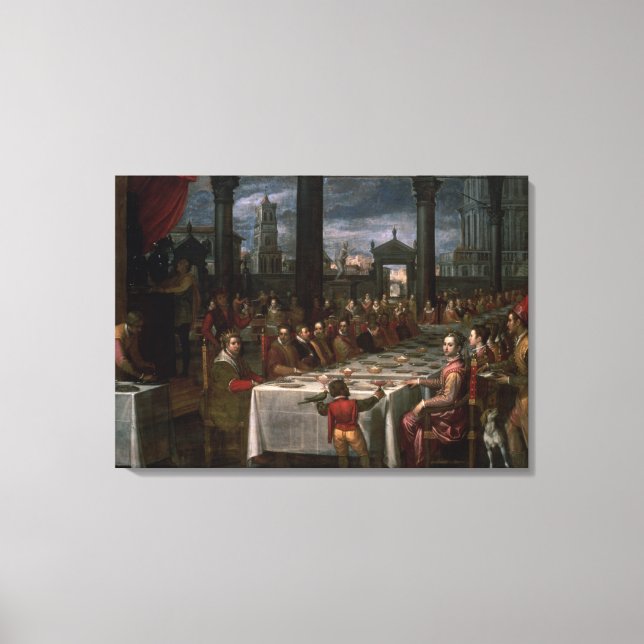 Wedding banquet canvas print (Front)