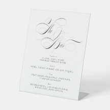 Wedding Bar Menu Sign