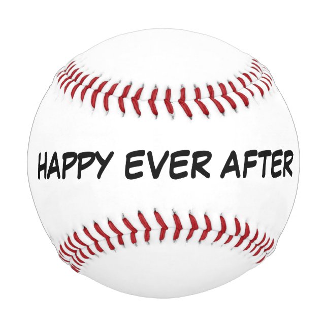 WEDDING BASEBALL GIFT, HAPPY EVER AFTER (Front)
