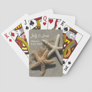 Wedding Beach Theme Playing Cards