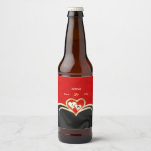 Wedding  beer bottle label