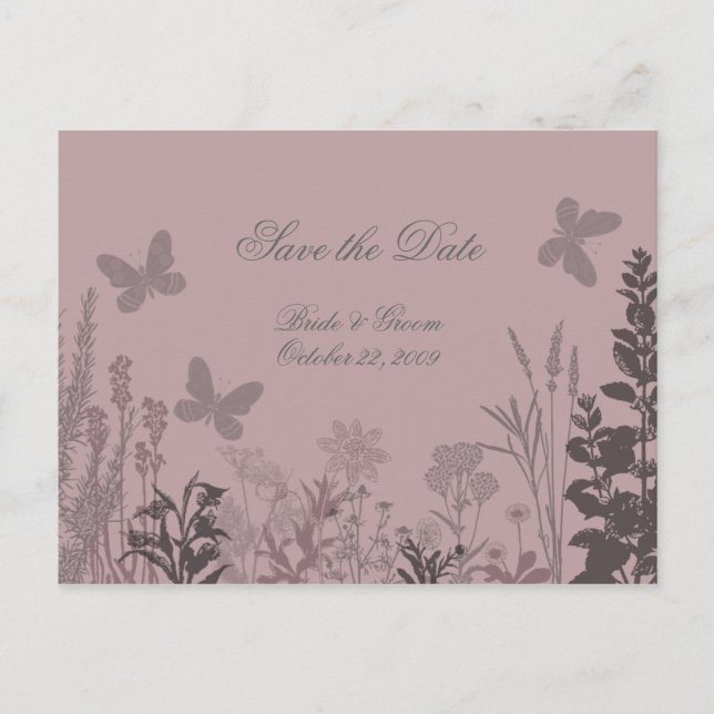 Wedding Belle Save the Date Postcard (Front)