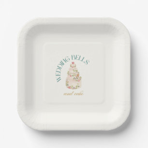 Wedding Bells And Cake Cake Desserts Appetizers Paper Plate