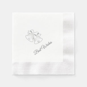 Wedding Bells Best Wishes Napkin