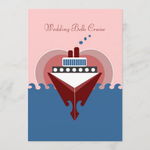 Wedding Bells Cruise Ship Invitation