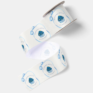 Wedding Bells Cupcakes Blue Bridal Showers Favou Satin Ribbon