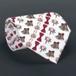 Wedding Bells Flowers Boutonniere Bow Groom Tie<br><div class="desc">Tie features original wedding-themed illustrations of silver bells,  a ball bouquet,  a burgundy bow tie,  and a pink rose boutonniere. Perfect for weddings and engagements!</div>