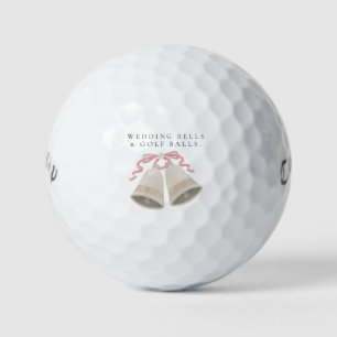 'Wedding Bells & Golf Balls' Wedding Favor Gift  Balls