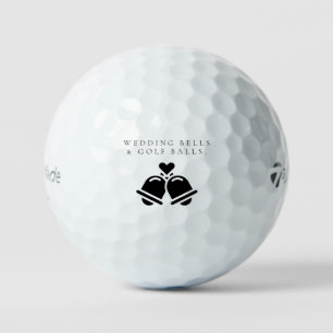 'Wedding Bells & Golf Balls' Wedding Favour Gift  Balls