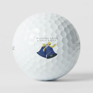 'Wedding Bells & Golf Balls' Wedding Favour Gift  Balls