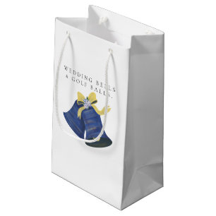 'Wedding Bells & Golf Balls' Wedding Favour Gift Small Gift Bag