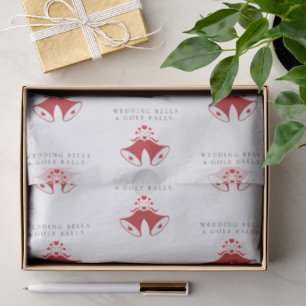 'Wedding Bells & Golf Balls' Wedding Favour Gift Tissue Paper