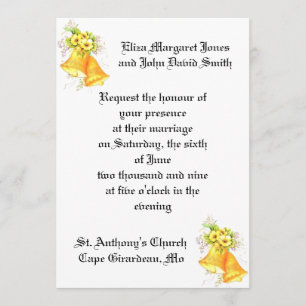 Wedding Bells Invitation