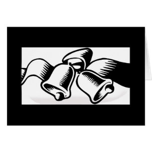 Wedding Bells Silhouette-Customisable Card