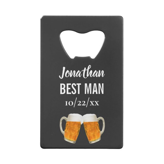 Wedding Best Man Bachelor Party Favour Beer Cheers (Front)