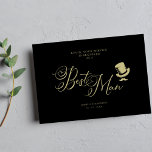 Wedding Best Man Funny Minimalist Proposal Card<br><div class="desc">Best Man Funny Wedding Minimalist Proposal Card. IMPORTANT NOTICE: This design is part of a collection and has other coordinated elements that you can find in my store. Sometimes it can be difficult to aesthealign and texts or initials on the designs, if so tell me and I'll do it for...</div>