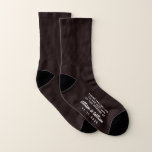 Wedding Best Man Funny Socks<br><div class="desc">Dress the men of your wedding party with coordinating fun socks -- for the best man, "these feet belong to the best man at the wedding of" socks. Personalise these funny souvenir keepsakes with your first names and wedding date in white typography against a black background.</div>