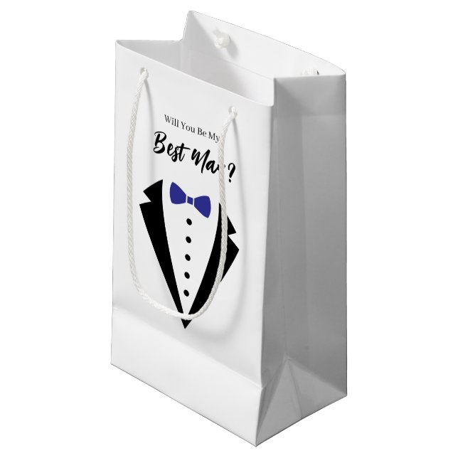 Wedding Best Man Gift Bag (Front Angled)