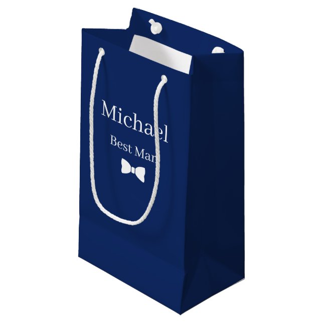 Wedding Best Man Gift Bag (Front Angled)