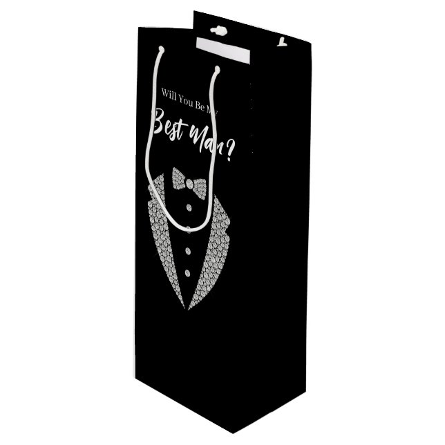 Wedding Best Man Gift Bag (Front Angled)