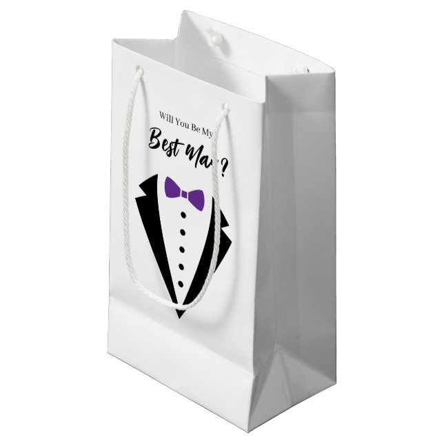 Wedding Best Man Gift Bag (Front Angled)