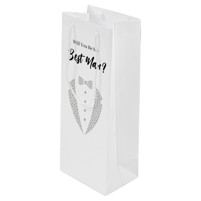 Wedding Best Man Gift Bag (Front Angled)