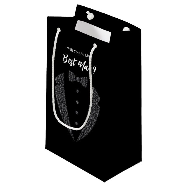 Wedding Best Man Gift Bag (Front Angled)