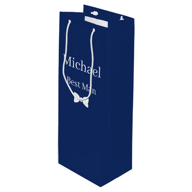 Wedding Best Man Gift Bag (Front Angled)