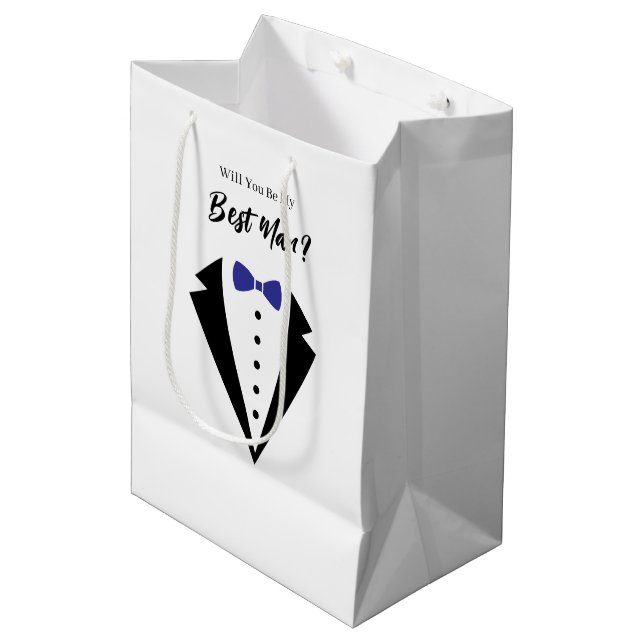 Wedding Best Man Gift Bag (Front Angled)
