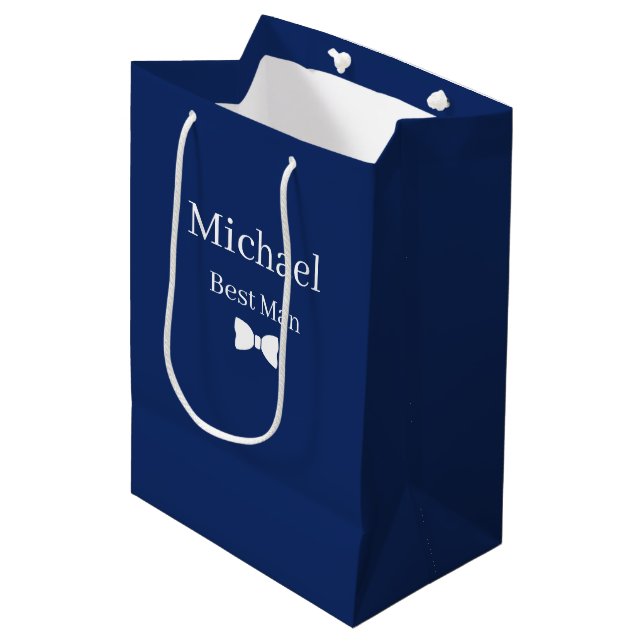 Wedding Best Man Gift Bag (Front Angled)