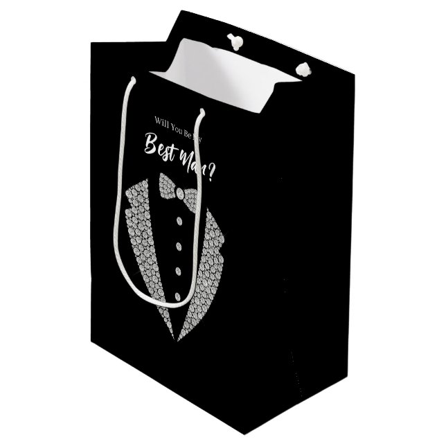 Wedding Best Man Gift Bag (Front Angled)