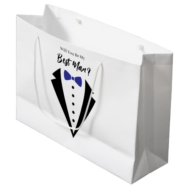 Wedding Best Man Gift Bag (Front Angled)