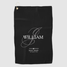 Wedding Best Man Gift Monogram Name Modern Cool