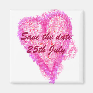 Wedding big heart magnet