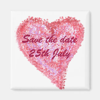 Wedding big heart magnet