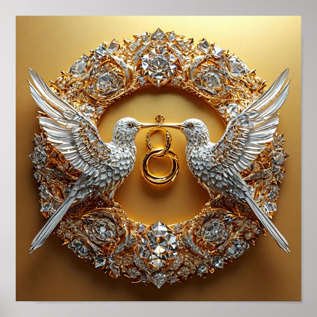 Wedding Birds Poster (Front)