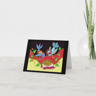 Wedding Birds Ukrainian Folk Art Card