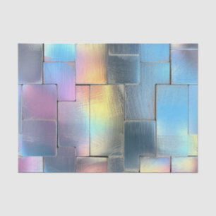 Wedding Birthday Decoupage Iridescent Geometric 7 Tissue Paper