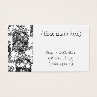Wedding black toile- address cards