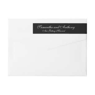Wedding Black White Address Labels