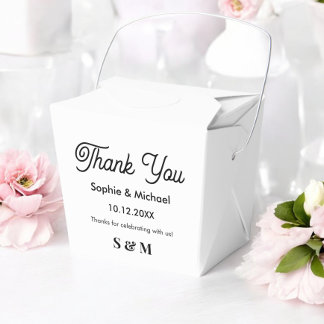 Wedding Black White Bride Groom  Favour Box