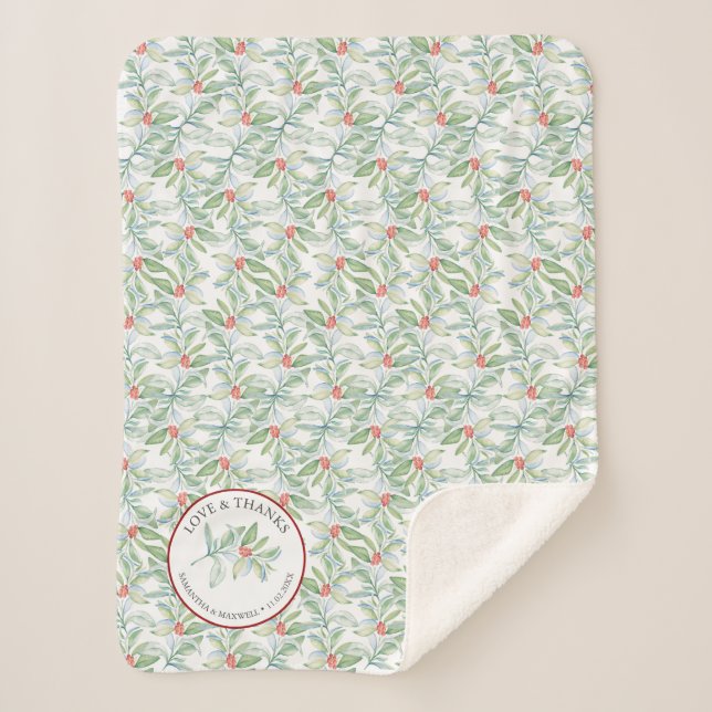 Wedding Blankets for Guest Winter Weddings Favours (Front)